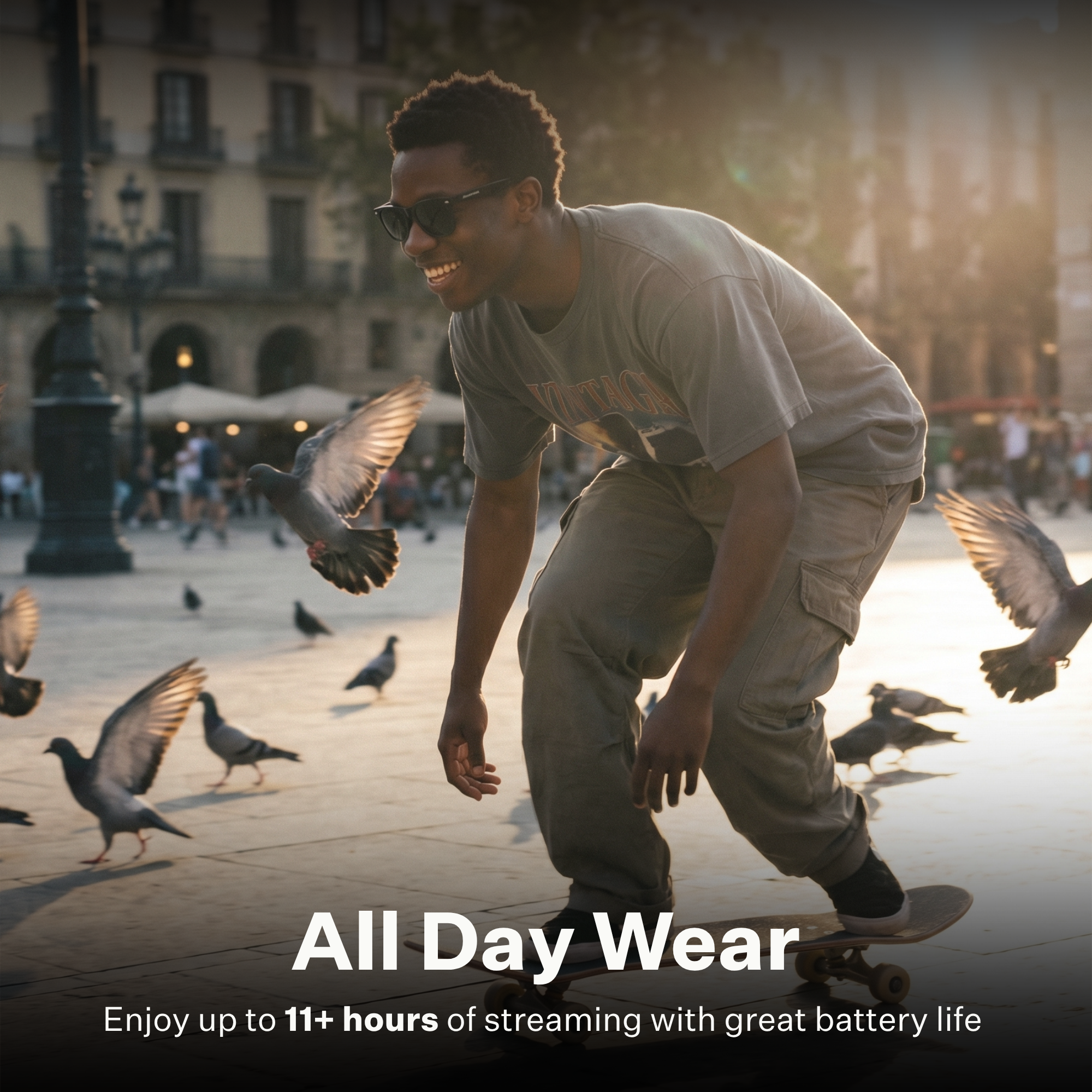 SonaVue Audio Glasses — Open-Ear Sound, Calls & Live Translation