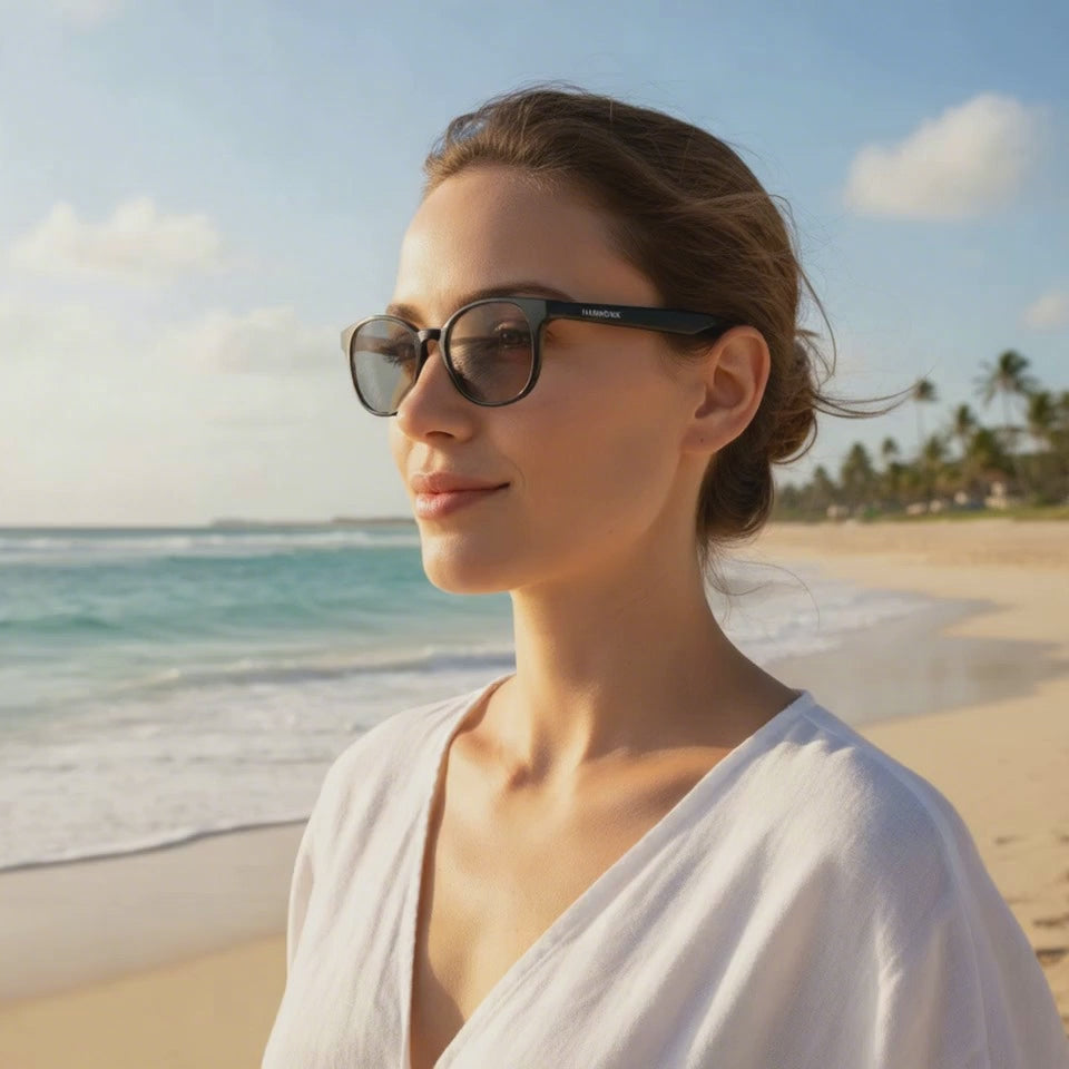 Load video: SonaVue HJA Tortoiseshell Audio Premium Glasses